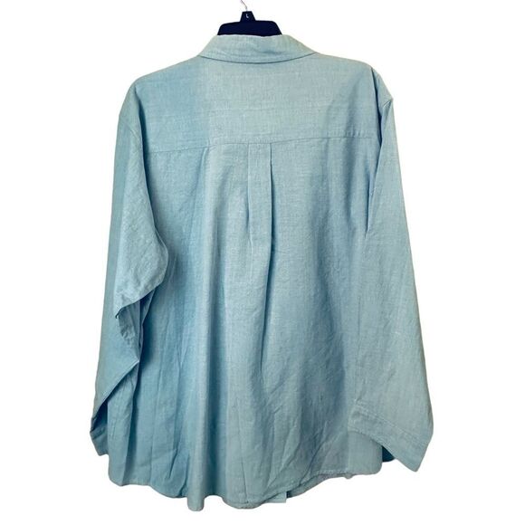 Vintage Patchwork Blue Button-down Shirt Size 22W - Picture 7 of 7